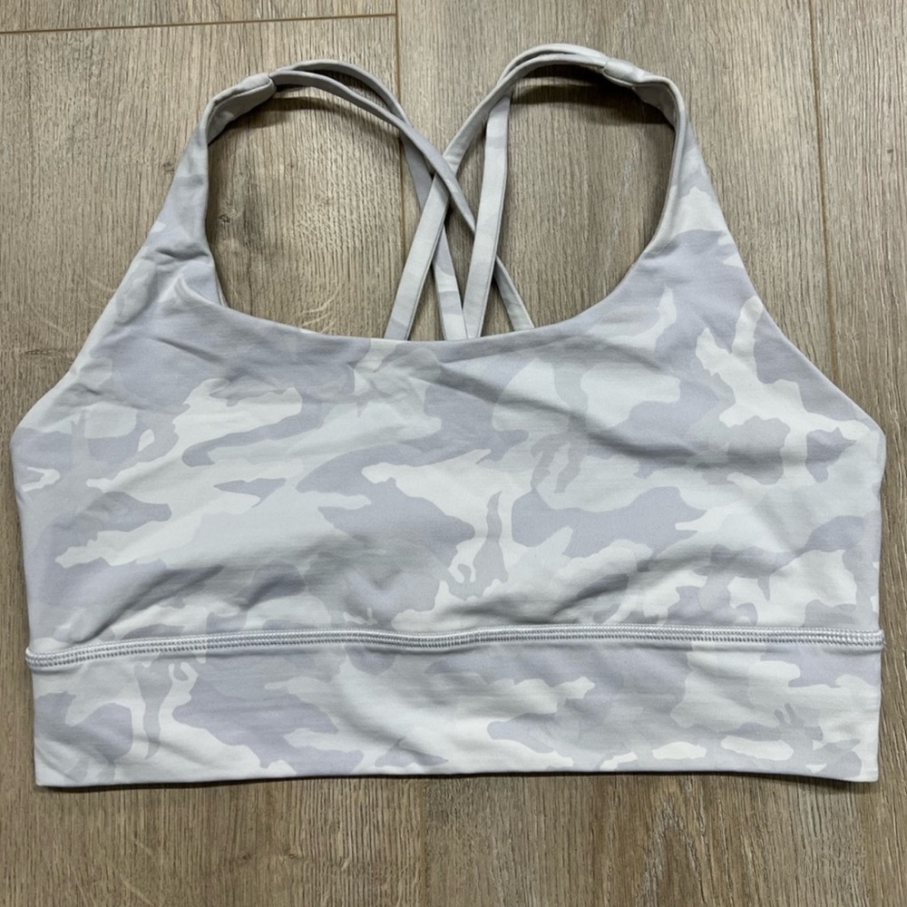 Lululemon Athletica Gray and White Sports Bra Intimates
